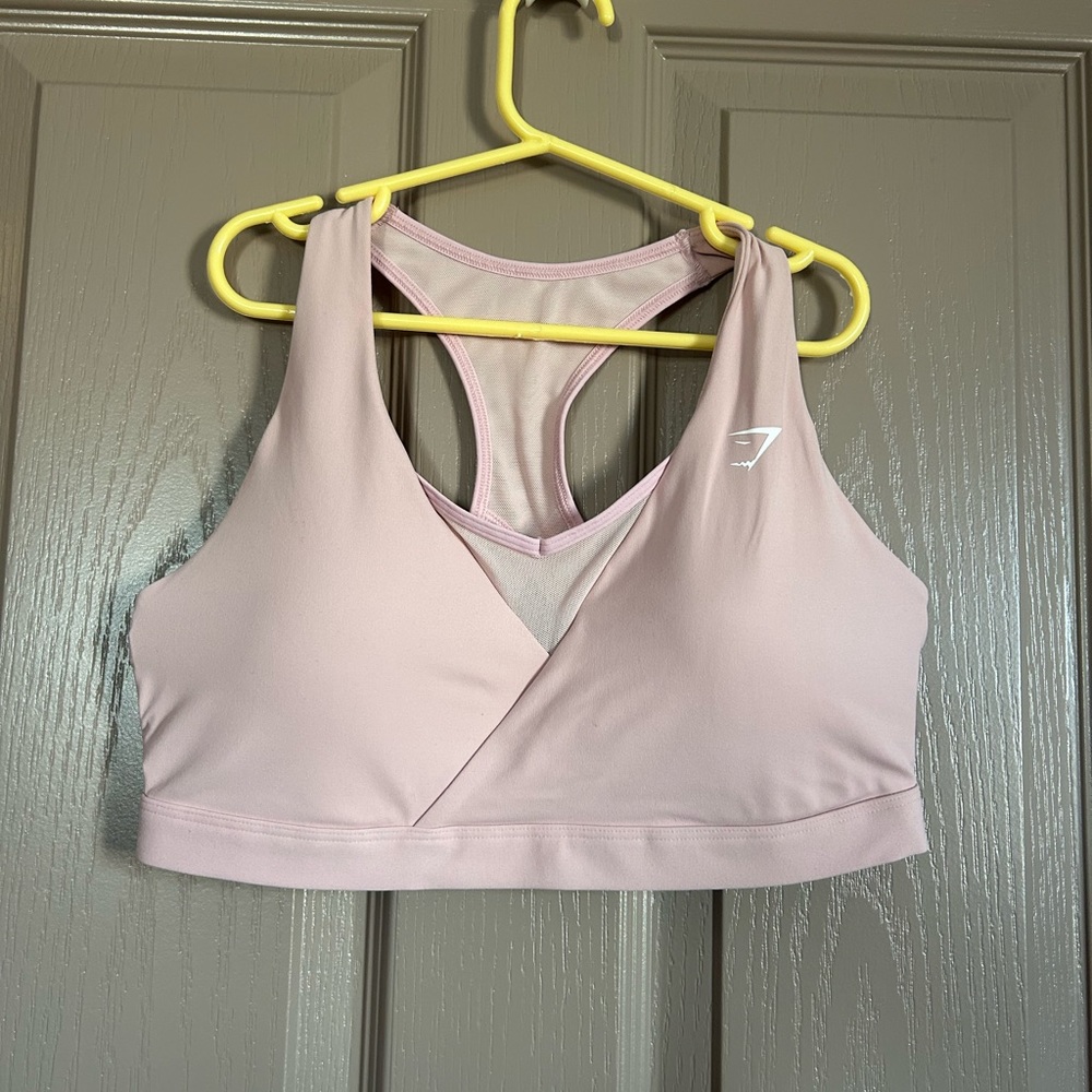 Gymshark Crossover Sports Bra - Scandi Pink